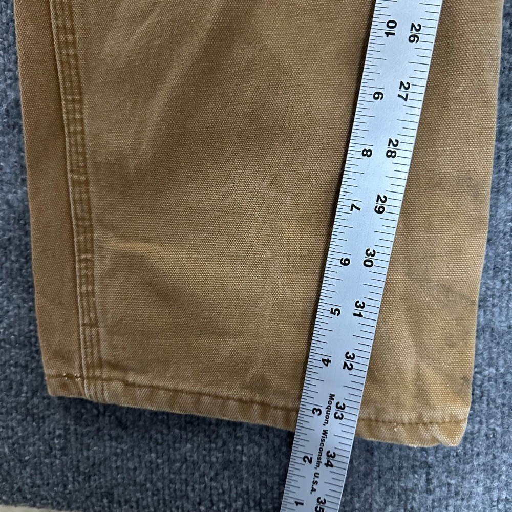 Dickies Carpenter Pants Mens Size 34x34 Brown Duck Canvas Relaxed Workwear - Picture 5 of 9